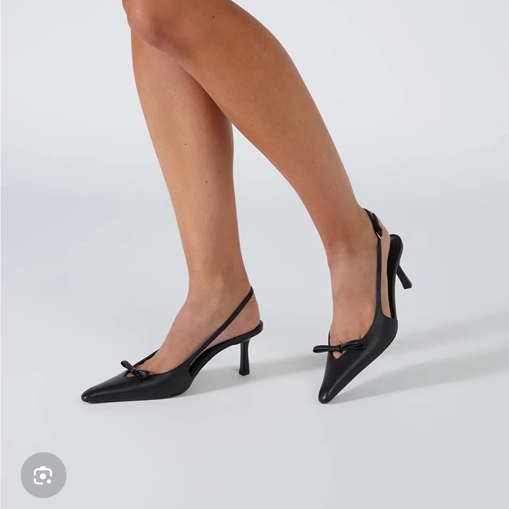 Tony Bianco Black Slingback Heels size 8